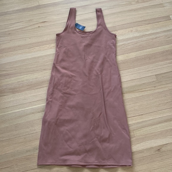 NWT Abercrombie Ribbed MIDI Dress - dusty rose - XL - Picture 6 of 6